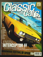 THOROUGHBRED & CLASSIC CARS Aug 1999 - JENSEN INTERCEPTOR FF PORSCHE 904 GTS TVR TRIDENT LOTUS 49 DB6 ESPADA TR3A - Transportes