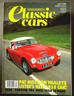 THOROUGHBRED & CLASSIC CARS Jul 1990 - PAT MOSS HEALEY PORSCHE TR6 FACCEL VEGA LE MANS - Trasporti