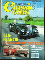 THOROUGHBRED & CLASSIC CARS Feb 1993 - LEA-FRANCIS FORD FALCON LOTUS MKiX RALLYE BRITANNIA ALVIS TA21 - Transports