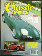 THOROUGHBRED & CLASSIC CARS Jan 1993 - CARS OF THE 30's BUGATTI LAGONDA HISPANO-SUIZA LOTUS MKiX MG - Transport