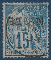 France Colonies Françaises BENIN N°6 15c Bleu Oblitéré Dateur  TTB Signé Octave Roumet ! - Usados