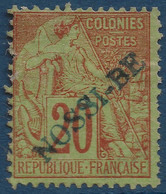 France Colonies Françaises Nossi Bé N°26 (  ) 20c Vert Dateur  TTB Signé A.BRUN - Ungebraucht