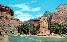 Utah Zion National Park Entrance Gate - Zion