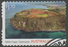AUSTRALIA DIE-CUT-USED 2021 $1.10 Australia's Volcanic Past - Table Cape, Tasmania - Gebraucht