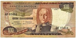 Angola - 100 Escudos - 24.11.1972 - Pick 101 - Série AF - Marechal Carmona - PORTUGAL - Angola