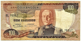 Angola - 100 Escudos - 24.11.1972 - Pick 101 - Série BL - Marechal Carmona - PORTUGAL - Angola