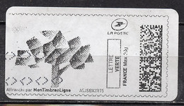 France - Frankreich Timbre Personnalisé Y&T N°MTEL LV20-025 - Michel N°BS(?) (o) - Arbre Stylisé - Druckbare Briefmarken (Montimbrenligne)