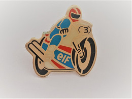 PINS ELF MOTO MOTARD  / Signé Boomerang  / 33NAT - Motos