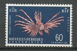 Nlle Hébrides 1967 N° 265 ** Neuf MNH Superbe C 2,50 € Faune Poissons Fishes Pterois Volitans Fauna Animaux - Ongebruikt