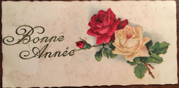 Cpa éd ABC, Bonne Année", Illustration 2 Roses (écrite En 1934) Format 5,5 X 11 - Nieuwjaar