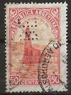 Timbre Argentine Perforé BE - Used Stamps