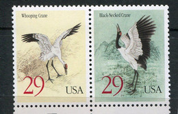 Etats Unis - ** N° 2281/2282 Se Tenant - Grues Oiseaux - Unused Stamps