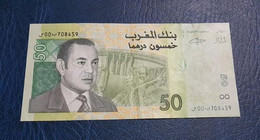 MAROC : Billet De 50 Dirhams 2002 "SUP" - N° De Série : 00/708459 - Marocco