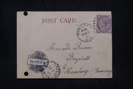 ROYAUME UNI - Type Victoria Sur Carte Postale, De Chelsea Pour L'Allemagne En 1900 - L 113747 - Lettres & Documents