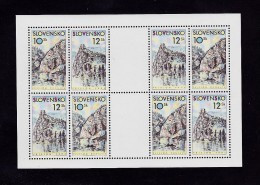 Bloc 2000  De 4X2 Timbres  YT 312/313 Neuf  Dunajca Vahu /  Sheet 2000 Mint Mi 359/360 - Hojas Bloque