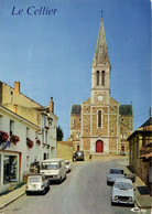 Le Cellier - L'église Et La Rue Saint Meen - "autos" "R4 - Ds" - Le Cellier