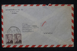 TURQUIE - Enveloppe Commerciale De Istanbul Pour L'Allemagne En 1948 - L 113752 - Lettres & Documents