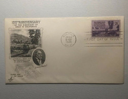 ⭕1948 - United States (US) 100th Anniversary Of DISCOVERY Of GOLD In CALIFORNIA - FDC MNH⭕ - 1941-1950