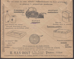 Belgique - Enveloppe CCP Bruxelles 1932 - Avec Publicité - Advertising - Werbung - Autres & Non Classés