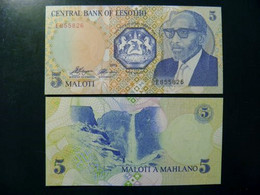 UNC Banknote Lesotho 1989 5 Maloti Waterfall Fall P-10 - Lesotho