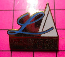 313J Pin's Pins / Beau Et Rare / THEME : SPORTS / VOILIER VOILE AMERICA'S CUP Et FRENCH FLOPS - Vela