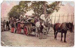 La Cueillette Du Houblon - HOP-PICKING - HOMEWARD BOUD. LONDONERS ON THEIR TO RAILWAY STATION - Attelages