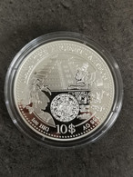 10 DOLLARS ARGENT 2012 1 OZ BIG SILVER 999 / ILES COOK / LES MAYAS ET LES AZTEQUES / CERTIFICAT / COOK ISLANDS - Cook