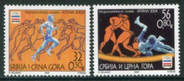 YUGOSLAVIA (Serbia & Montenegro) 2004  Olympic Games, Athens MNH / **  Michel 3187-88 - Unused Stamps