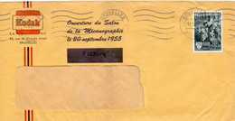 Omslag Enveloppe - Pub Reclame - Kodak Bruxelles - 1955 - Briefe