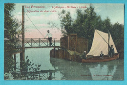 * Overmere Donk (Berlare) * (Editeur Suy De Potter) Uytbergen, Lac Overmeire Donck, Séparation Des Deux Lacs, Bateau - Berlare
