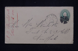 ETATS UNIS - Entier Postal De Key West En 1890 Pour New York - L 113825 - ...-1900