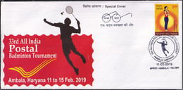 BADMINTON - INDIA POSTAL TOURNAMENT - SP PMK - SP CVR- INDIA-2019-BX2-22 - Bádminton