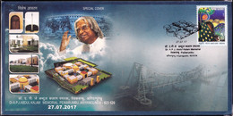 THE ROCKET MAN- SCIENTIST AND EX PRESIDENT OF INDIA- Dr KALAM MEMORIAL- SP CVR- INDIA-2017-BX2-22 - Asia