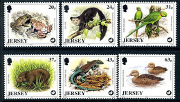 Jersey 1997 Wildlife Preservation Trust Set Of 6, MNH, SG 824/9 - Jersey