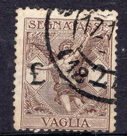 Regno D'Italia (1924) - Segnatasse Per Vaglia, 2 Lire Ø - Segnatasse