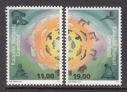 2015 Greenland Hunter's Life  Complete Set Of 2 MNH @ 75% Face Value - Neufs