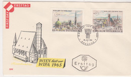 FDC 1964 - Mi Mi 1164+1168 (19) : Internationale Briefmarkenausstellung WIPA 1965 , ST Bregenz - FDC