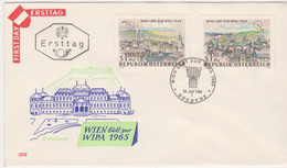 FDC 1964 - Mi Mi 1165+1169 (3) : Internationale Briefmarkenausstellung WIPA 1965 , ST Bregenz - FDC