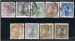 Portugal, 1910, # 156/8, 161/6, Used - Used Stamps