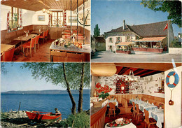 Hotel-Restaurant Des Bateaux - Concise VD, Lac De Neuchatel - 4 Bilder * 14. 8. 1970 - VD Vaud