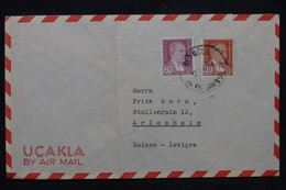 TURQUIE - Enveloppe De Istanbul En 1954 Pour La Suisse  - L 113870 - Covers & Documents