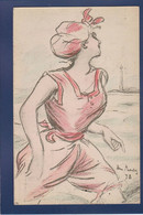 Cpa Baigneuse Boutet Henri Art Nouveau Non Circulé Femme Woman érotisme - Boutet