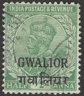 Gwalior (India). 1903-11 KEVII. ½a Used. SG 68 - Gwalior