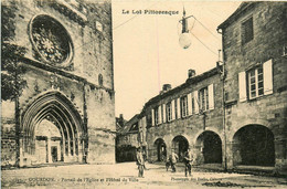 Gourdon * Place De L'église * Le Portail * L'hôtel De Ville * Mairie - Gourdon