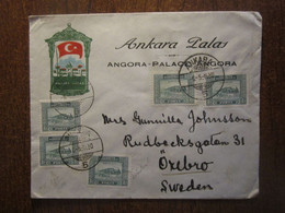 ATTRACTIVE 1930 TURKEY ANKARA COVER To SWEDEN - Brieven En Documenten
