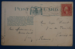 AN4  ETATS UNIS BELLE CARTE 1918 HAWAI  POUR PARIS RUE DU TEMPLE +AFFRANCH. PLAISANT - Cartas & Documentos