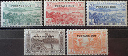 R2452/839 - 1957 - COLONIES FR. - NOUVELLES HEBRIDES - TIMBRES TAXE - SERIE COMPLETE - N°41 à 45 NEUFS* - Timbres-taxe
