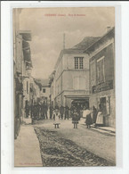 38 Isère Crémieu Rue St Antoine Animée Boulangerie Dufour , Militaires ..ed Grivoz Ainé - Crémieu