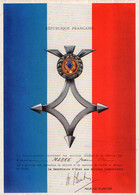VP19.015 - MILITARIA - PARIS1979 - Certificat / Diplôme - Soldat J. MARRE - Documenti