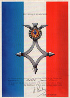 VP19.015 - MILITARIA - PARIS1979 - Certificat / Diplôme - Soldat J. MARRE - Documents